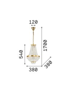 CAESAR SP6 CROMO Ideal Lux 033532