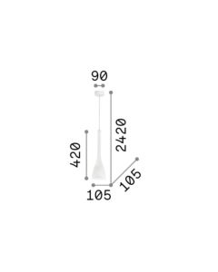 FLUT SP1 SMALL BIANCO Ideal Lux 035697