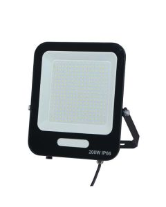 ΠΡΟΒΟΛΕΑΣ LED SMD 200W ΜΑΥΡΟΣ IP66 6500K PLUS Eurolamp 147-69021