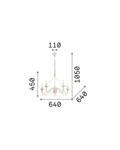 CORTE SP5 RUGGINE Ideal Lux 057187