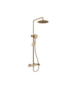 Orabella Oval Brushed gold - Στήλη ντουζ με στρόγγυλη κεφαλή Φ250 10473