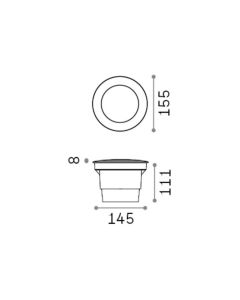GRAVITY PT ROUND BIG Ideal Lux 120324
