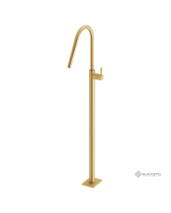 Μπαταρία Νιπτήρα Επιδαπέδια h.124,5εκ. Eurorama Brushed Gold 13302-201