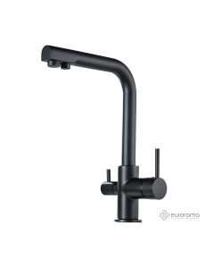 Μπαταρία Νεροχύτη Κουζίνας Filter-tap για Ντεπόζιτο Eurorama Black Matt  13534-400