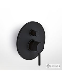 Μίκτης Εντοιχισμού 2 Εξόδων Tonda Eurorama Black Matt 145030-400