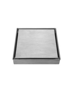 Square Brushed nickel - Σιφώνι δαπέδου 15217