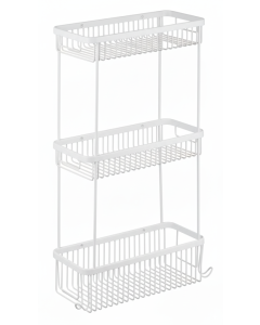 Τριπλή Γωνιακή Σπογγοθήκη Λευκό Bronze Art Σπογγοθήκες 1698-AA-3