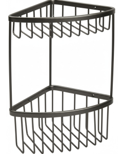 Σπογγοθήκη Γωνιακή Διπλή Γραφίτης Bronze Art Σπογγοθήκες 16H8-81-2