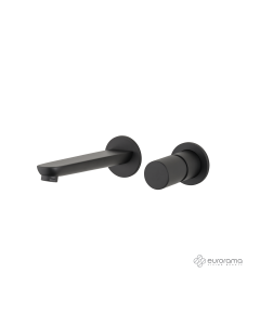 Μπαταρία Νιπτήρα Τοίχου Res-Pro Eurorama Black Μatt 175904-400