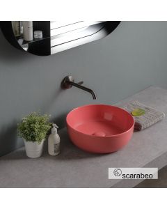 Νιπτήρας Πορσελάνης Glam Φ39 Scarabeo Peach Glossy 1807-820