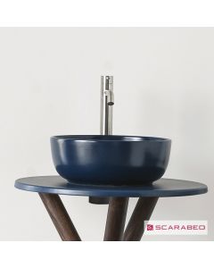 Νιπτήρας Πορσελάνης Glam Φ33 Scarabeo Ocean (blu) 1808-600