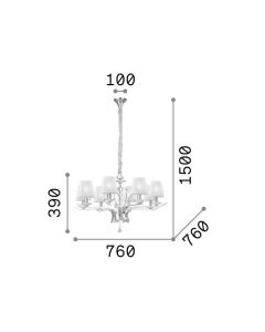 PEGASO SP8 OTTONE Ideal Lux 197739