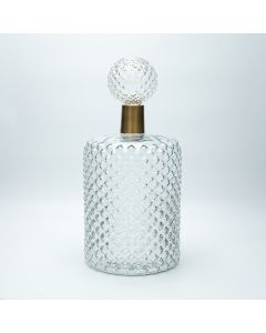 ΚΑΡΑΦΑ ΓΥΑΛΙΝΗ ΔΙΑΦΑΝΗ ΜΕ ΚΑΠΑΚΙ 38x17cm Eurolamp 819-01286