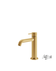 Μπαταρία Νιπτήρα με Βαλβίδα Clic-Clac Elle316 La Torre  Inox PVD Brushed Gold 35004-211