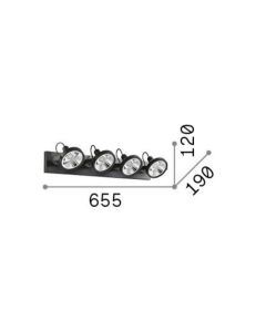 GLIM PL4 BIANCO Ideal Lux 200217