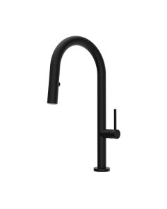 Orabella Vertigo black matt - Μπαταρία Κουζίνας με αποσπώμενο ντουζ 2 ροών 20111