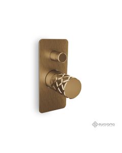Μίκτης Εντοιχισμού 2 Εξόδων Eletta Chester Eurorama Bronze Brushed 168030SL-221