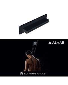 Καταρράκτης Ντουζ XL 34,6x8 Almar Black Matt  E044273-400