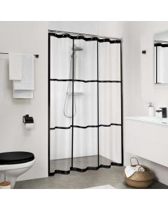 Brix 180x200 black κουρτίνα μπάνιου πλαστική Sealskin 210961319