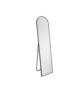 Καθρέπτης Ολόσωμος Επιδαπέδιος Π40XΥ160xB4cm Black Matt Mirrors & More BRITT 2210102