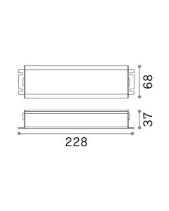 ARCA EGO DRIVER ON-OFF 150W 48Vdc Ideal Lux 223179