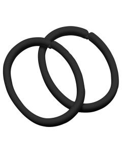 Clips 12 pcs (bag) black κρίκοι κουρτίνας μπάνιου Sealskin  252060212