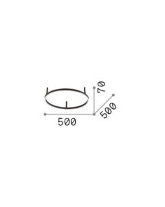 Φωτιστικό Οροφής ORACLE SLIM PL D050 ROUND 3000K ON-OFF BI Ideal Lux 265971