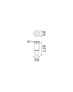 Χωνευτό Φωτιστικό WAY FI D50 ROUND WIDE Ideal Lux 269726