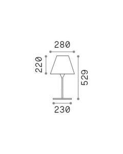 Επιτραπέζιο Φωτιστικό ARCADIA TL1 Ανθρακί Ideal Lux 298597