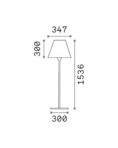 Φωτιστικό Δαπέδου ARCADIA PT1 Ανθρακί Ideal Lux 298610