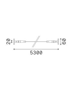 Ταινία LED TESI 20mm 05 MT Λευκό Ideal Lux 302256