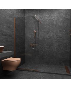 Orabella Serena Rose Gold H200 120 cm - Καμπίνα ελεύθερης τοποθέτησης με βραχίονα στήριξης τοίχου 30563