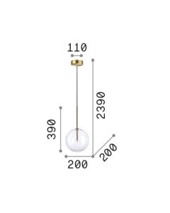 EQUINOXE SP1 D20 CROMO Ideal Lux 306544