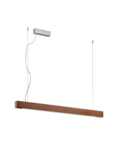 Φωτιστικό Κρεμαστό Ράγα Led 48watt 5000 lm 3000K 116,5 εκ. Μασίφ Ξύλο Viokef Avenue 3089700 