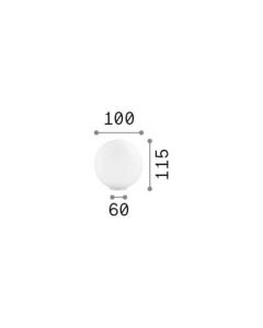 Επιτραπέζιο Φωτιστικό MAPA Λευκό TL1 D10 Ideal Lux 310817