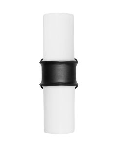 Επιτοίχιο εξωτερικό φωτιστικό πλαστικό 2φωτο D-274 BLACK Heronia 32-0097