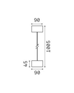 Κρεμαστό Φωτιστικό CLIO MSP1 Καφέ Ideal Lux 326801