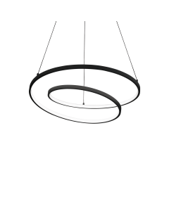 Κρεμαστό Φωτιστικό OZ SP D060 ON-OFF Μαύρο 4000K Ideal Lux 342382