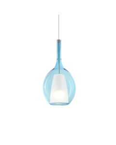 Κρεμαστό Φωτιστικό KALIQUE-2 SP1 D18 AZZURRO Ideal Lux 360041