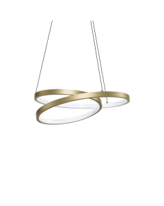 Κρεμαστό Φωτιστικό OZ SP D040 ON-OFF Ορείχαλκος 3000K Ideal Lux 364971