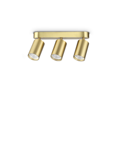 Φωτιστικό Οροφής DYNAMITE PL3 LINEAR ROUND Ορείχαλκος Ideal Lux 371269