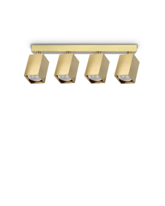 Φωτιστικό Οροφής DYNAMITE PL4 LINEAR SQUARE Ορείχαλκος Ideal Lux 371375