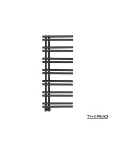 Θερμαινόμενη Πετσετοκρεμάστρα μπάνιου Inox SOLO 120x50 Silk Black SOL12050-401