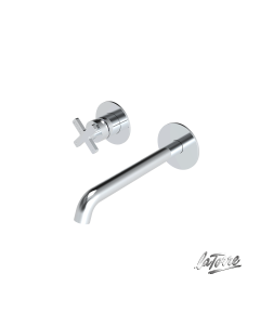 Μπαταρία Νιπτήρα Τοίχου Εlle Cross La Torre Chrome 38032-100