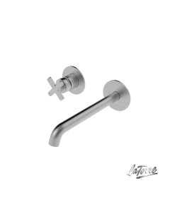 Μπαταρία Νιπτήρα Τοίχου Εlle Cross La Torre Inox 38032-110