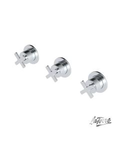 Βαλβίδες Ζεστό-Κρύο με εκτροπέα 3 εξόδων, La Torre Elle Cross Chrome 38289-100