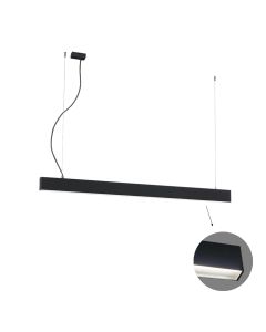 Γραμμικό Κρεμαστό L1980 4000K Μαύρο Microprismatic Dim. Ciba Viokef 3916-00198-4-B-M-D3