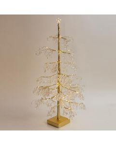 ΑΚΡΥΛΙΚΟ ΣΑΜΠΑΝΙ ΔΕΝΤΡΟ ΜΕ ΑΣΤΕΡΙ ΚΟΡΥΦΗ, ΜΠΑΤΑΡΙΑΣ 3xAA, TIMER, 80 ΘΕΡΜΑ ΛΕΥΚΑ LED, 60cm, IP20 Eurolamp 600-30546