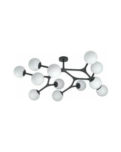 Φωτιστικό Πλαφονιέρα Οροφής 100,5xH38cm 12xG9  Μεταλλική Μαύρη Eglo Maragall 39529