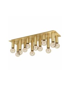 Eglo Marzeno Μοντέρνα Μεταλλική Πλαφονιέρα Οροφής με Ντουί E27 σε Μπρούτζινο χρώμα 93cm 39961